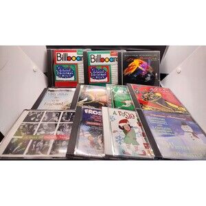Lot of 12 Christmas CDs Billboard Hits Mannheim Steamroller Frosty Rosie Country